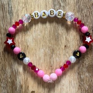 5 for $20 Taylor Swift Handmade Friendship Beaded Bracelet
“Babe”